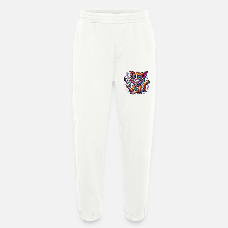 High Cat - High on live - Heavyweight Jogginghose - made by SPREAD  - OFF WHITE