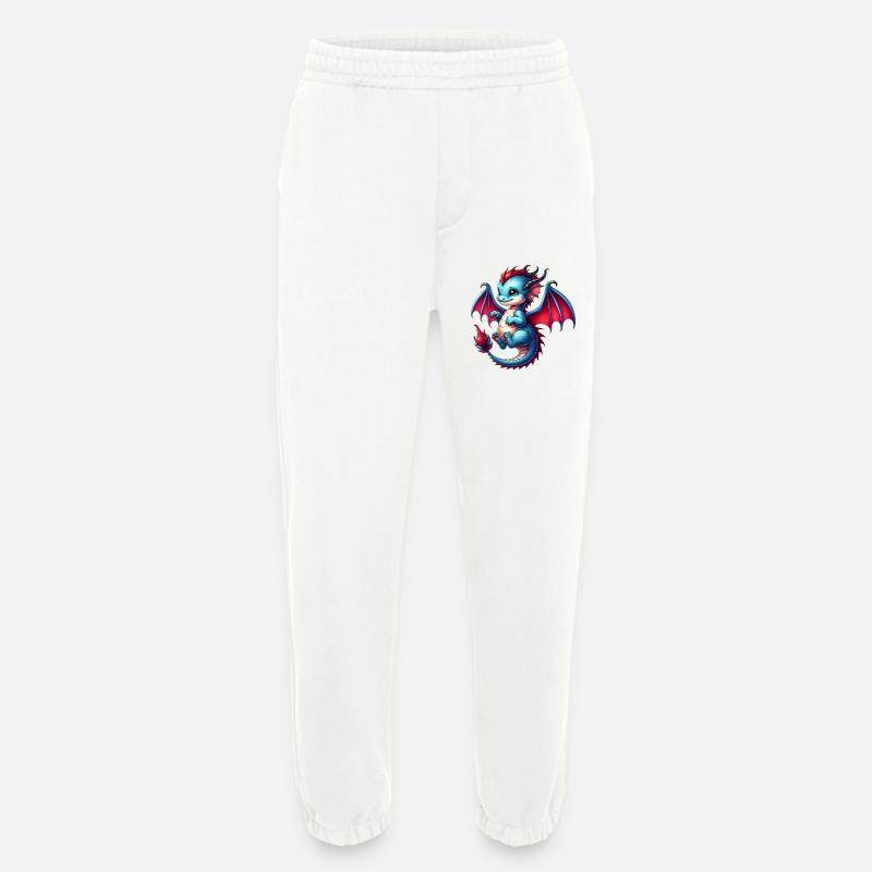 Dragon - Heavyweight Jogging Pants - made by SPREAD  - OFF WHITE