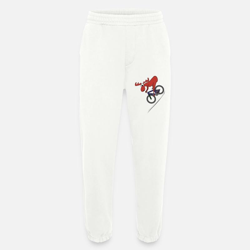 Elch MTB Downhill - Heavyweight Jogginghose - made by SPREAD  - OFF WHITE