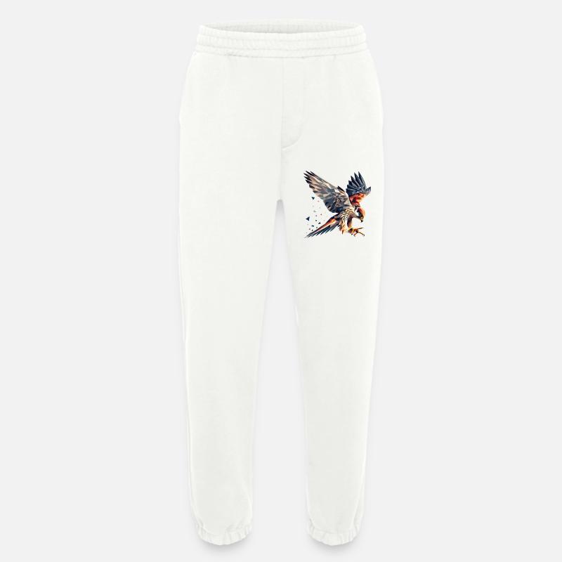 Falke Greifvogel Polygon Stil - Heavyweight Jogginghose - made by SPREAD  - OFF WHITE