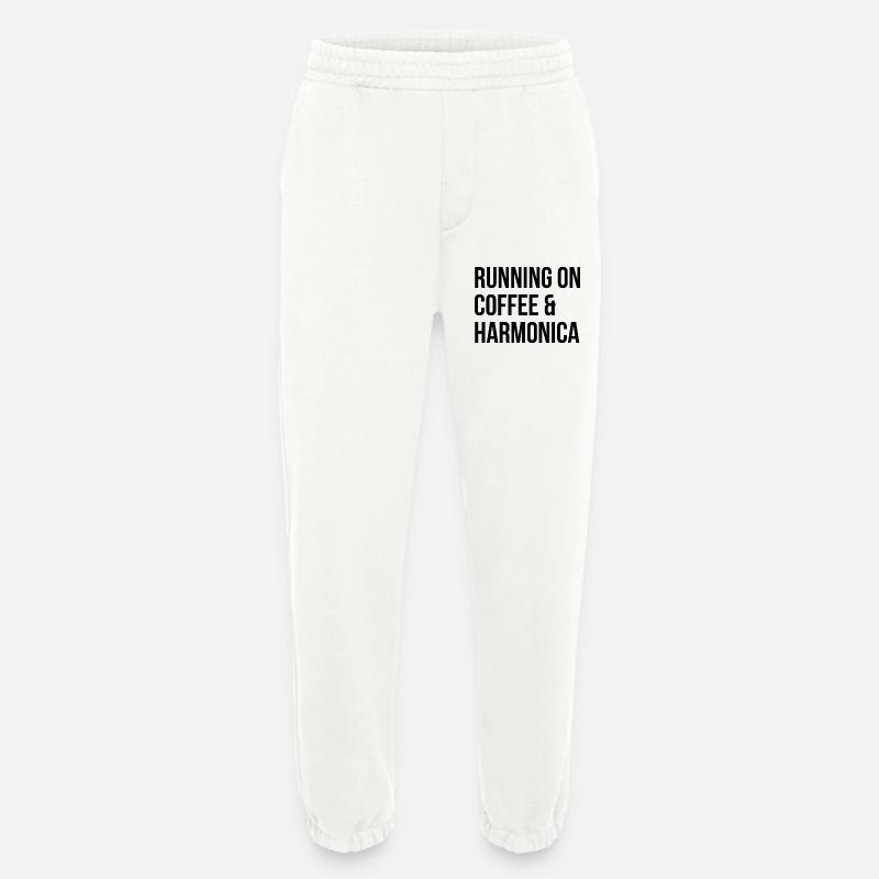 Harmonica Harmonica Harmonica - Pantalon de jogging bio épais fabriqué en UE - OFF WHITE