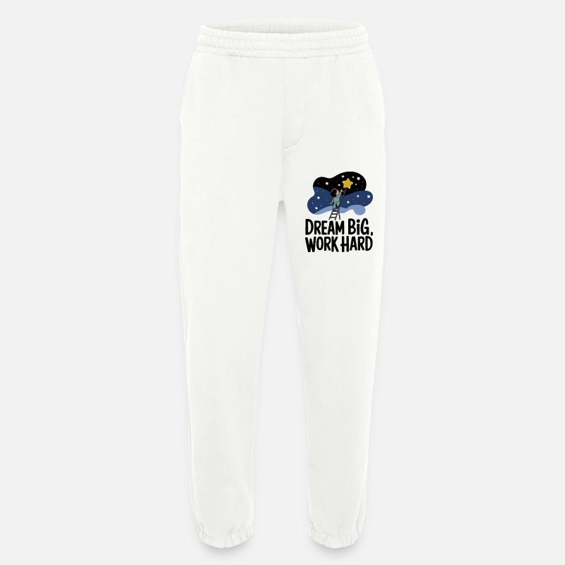 Träume groß, arbeite hart Sternensucher - Heavyweight Jogginghose - made by SPREAD  - OFF WHITE