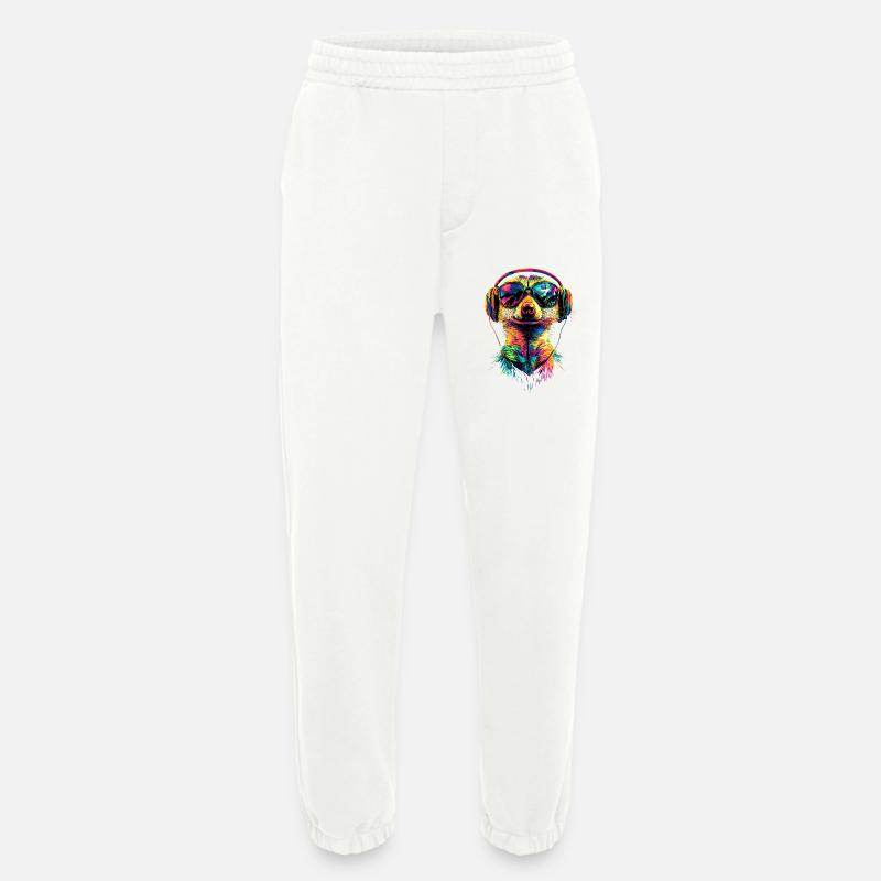 Erdmännchen Sonnenbrille Bunt Süßes Erdmännchen - Heavyweight Jogginghose - made by SPREAD  - OFF WHITE