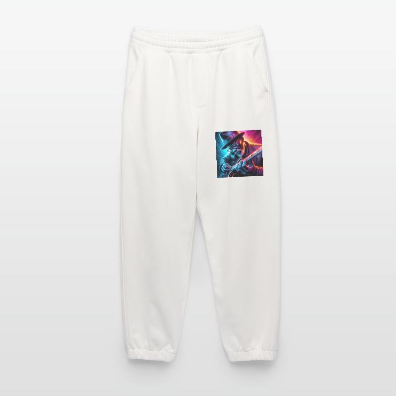 Retro Neon Effekte Gitarrist Heavyweight Jogginghose - made by SPREAD 