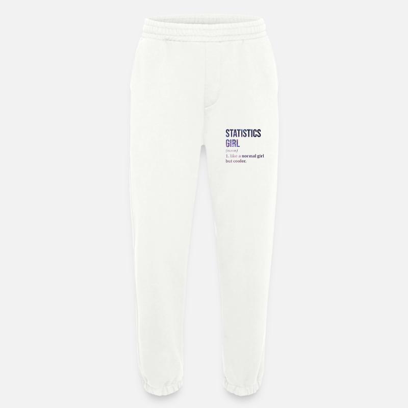 Statistics Statistics Statistics - Heavyweight Jogging Pants - made by SPREAD  - OFF WHITE