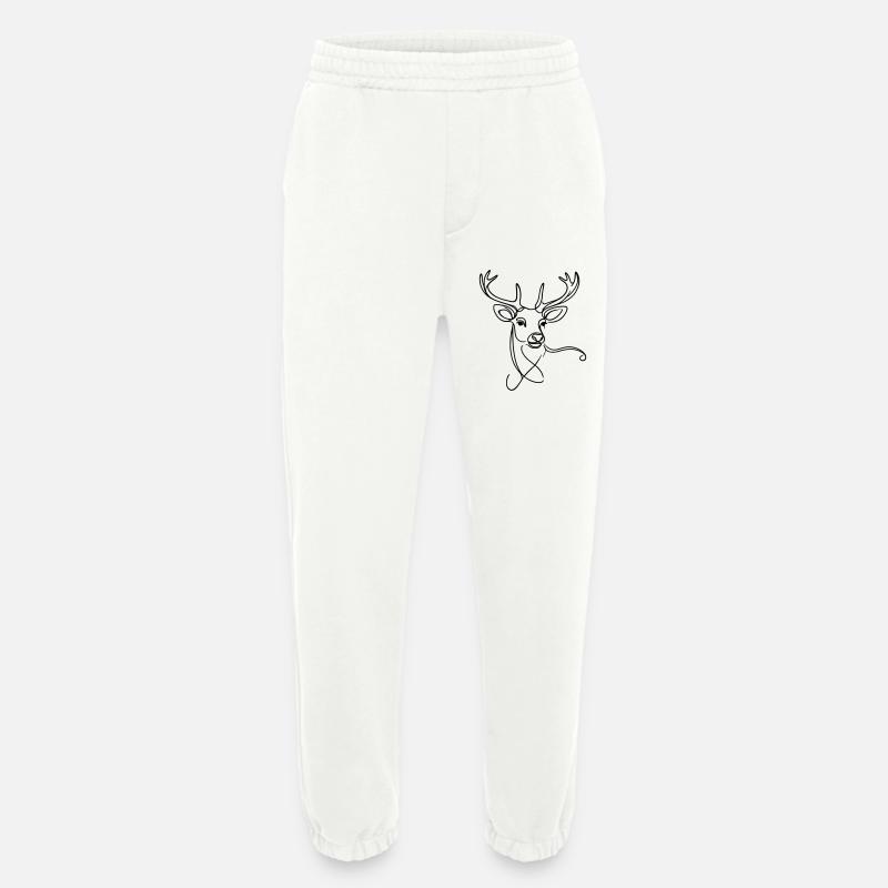 Hirsch schwarz - Heavyweight Jogginghose - made by SPREAD  - OFF WHITE