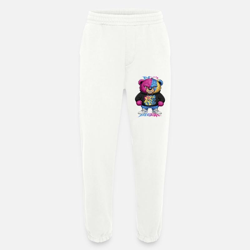 Grumpy Bear - Heavyweight Jogging Pants - made by SPREAD  - OFF WHITE