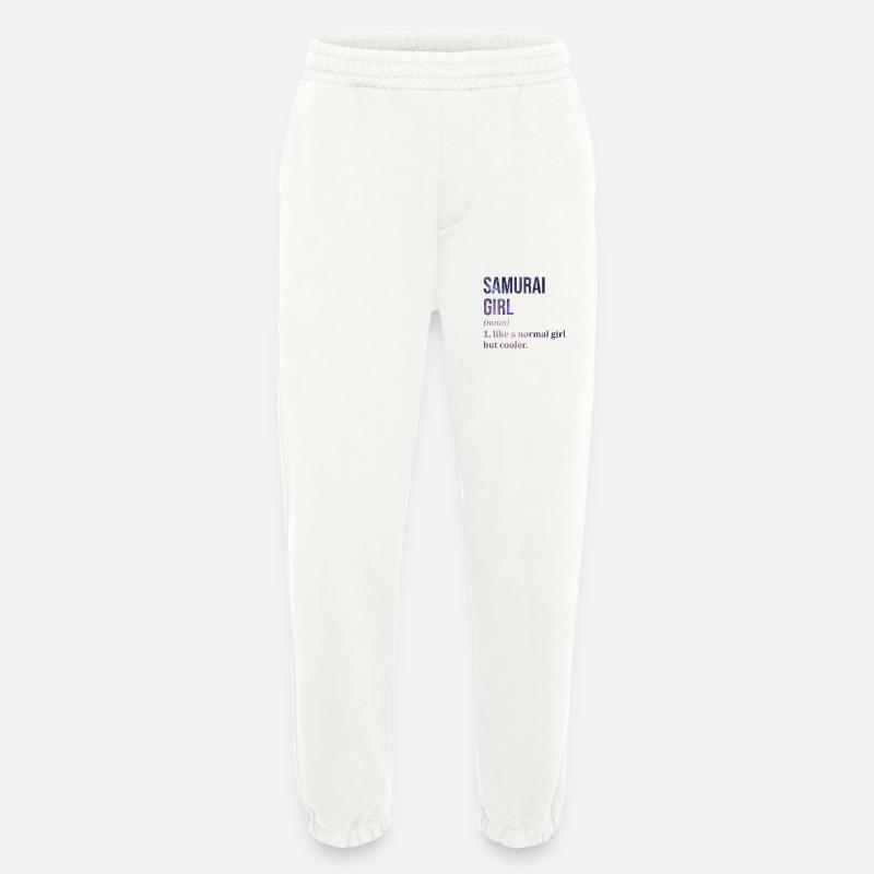 Samurai Samurai Samurai - Heavyweight Jogging Pants - made by SPREAD  - OFF WHITE