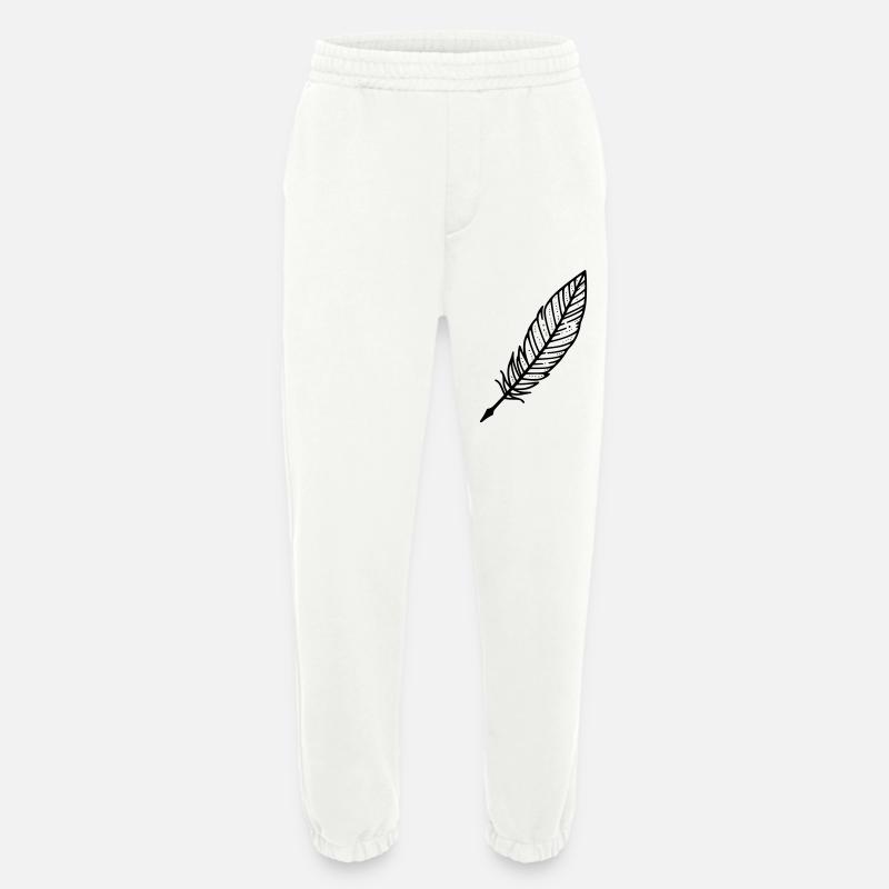 Feder Schreibfeder - Heavyweight Jogginghose - made by SPREAD  - OFF WHITE