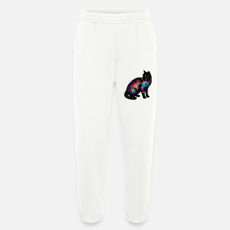 Cat - Heavyweight Jogging Pants - made by SPREAD  - OFF WHITE