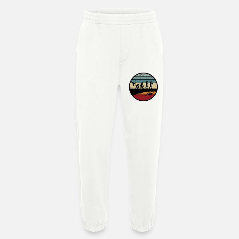 Sunset Evolution Journey - Heavyweight Jogging Pants - made by SPREAD  - OFF WHITE