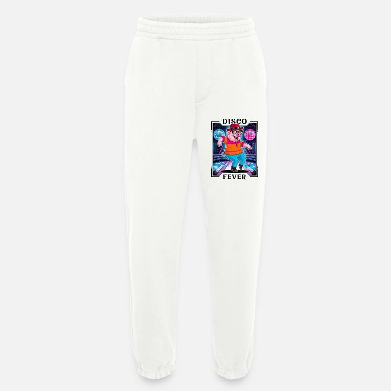 Cooles Disco Schwein - Heavyweight Jogginghose - made by SPREAD  - OFF WHITE