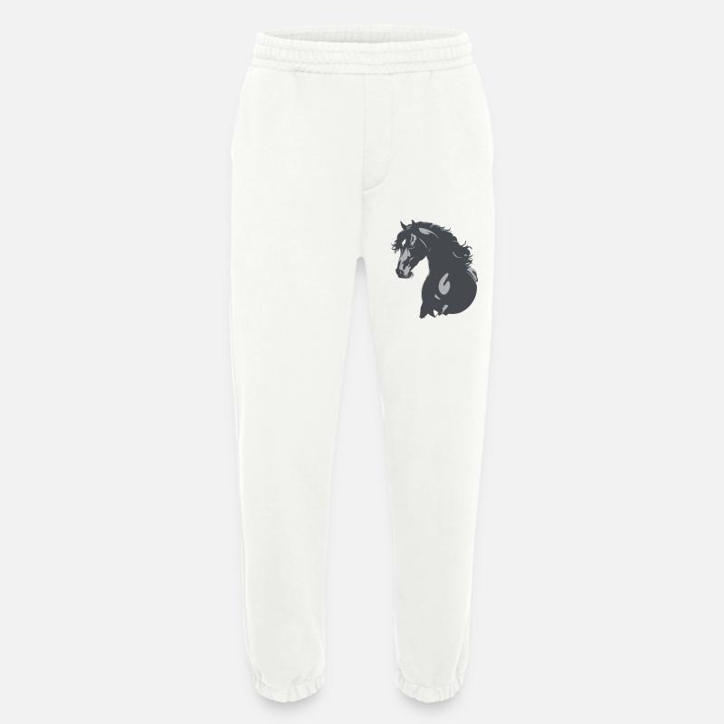 Rappe Pferd Silhouette - Heavyweight Jogginghose - made by SPREAD  - OFF WHITE