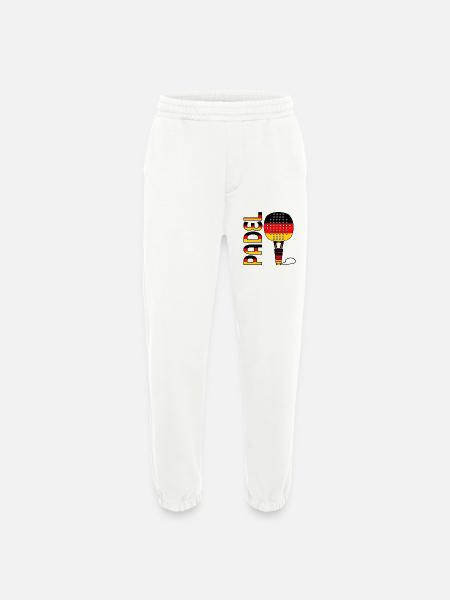 GERMAN PADEL TENNIS GERMANY - Heavyweight Jogging Pants - made by SPREAD  - OFF WHITE