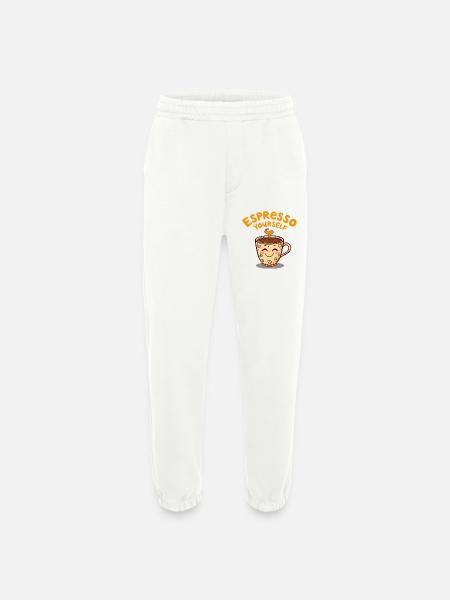 Niedliches Kaffeetassen-Stressabbau-Design - Heavyweight Jogginghose - made by SPREAD - OFF WHITE