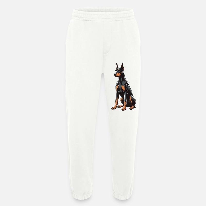 Doberman - Pantalon de jogging bio épais fabriqué en UE - OFF WHITE