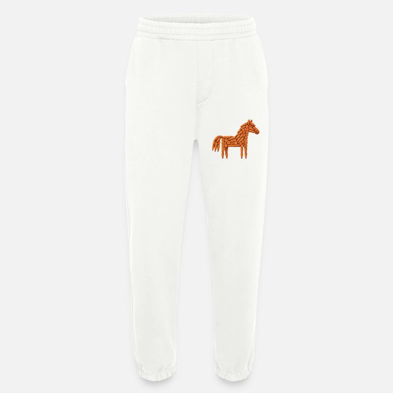 Karotten-Pferde-Muster - Heavyweight Jogginghose - made by SPREAD  - OFF WHITE
