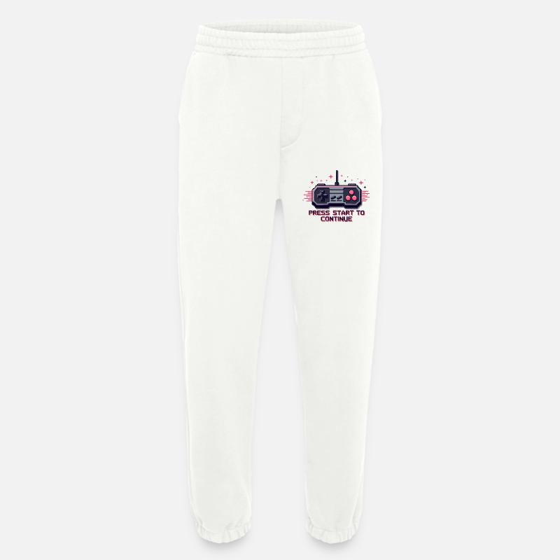 Press Start - Retro Gaming - Heavyweight Jogginghose - made by SPREAD  - OFF WHITE