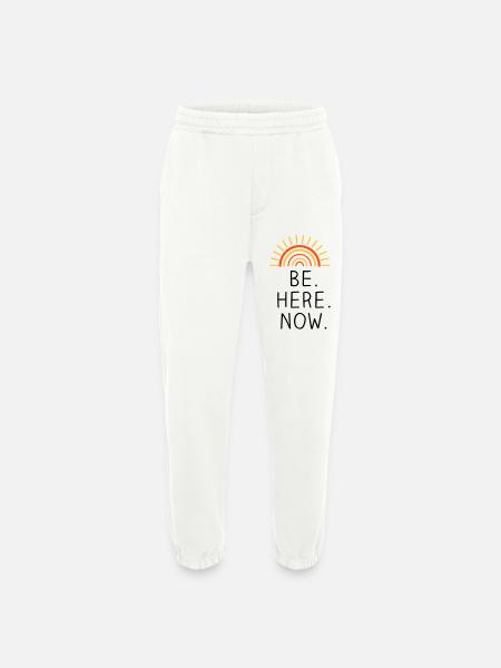 Be Here Now dreifarbig - Heavyweight Jogginghose - made by SPREAD - OFF WHITE