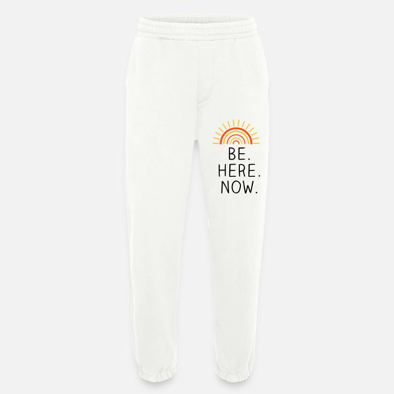 Be Here Now dreifarbig - Heavyweight Jogginghose - made by SPREAD  - OFF WHITE