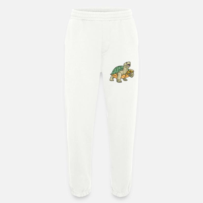 Turtle Pizza - Heavyweight Jogging Pants - made by SPREAD - OFF WHITE