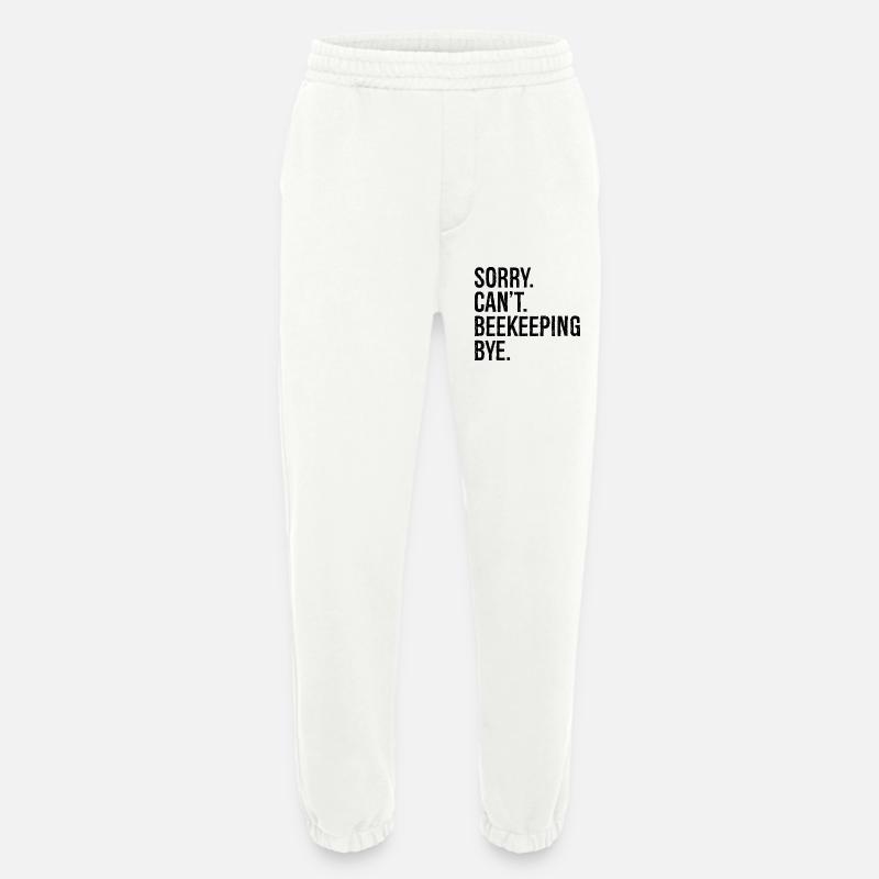 sorry can't beekeeping bye - Heavyweight Jogginghose - made by SPREAD  - OFF WHITE
