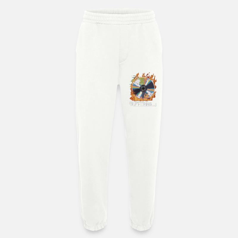 Pufferung... Flamingo Glitched CD Retro Design - Heavyweight Jogginghose - made by SPREAD - OFF WHITE