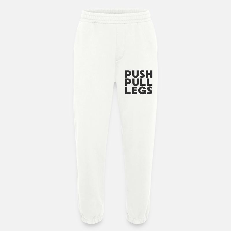 Push Pull Jambes Répéter Entraînementssplit - Pantalon de jogging bio épais fabriqué en UE - OFF WHITE