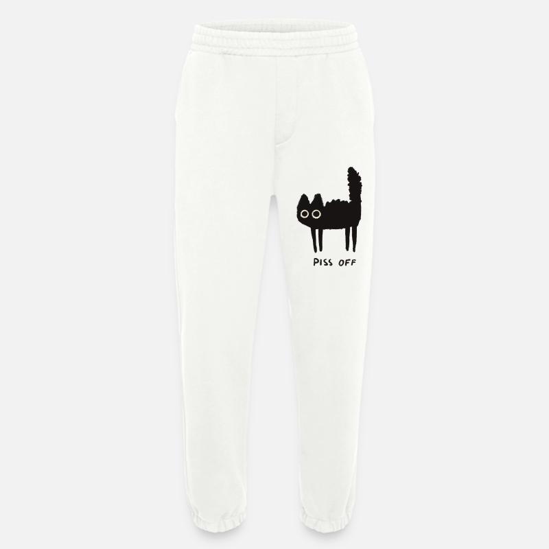 Grumpy Kitty Vibes – Leave Me Alone - Heavyweight Jogging Pants - made by SPREAD  - OFF WHITE