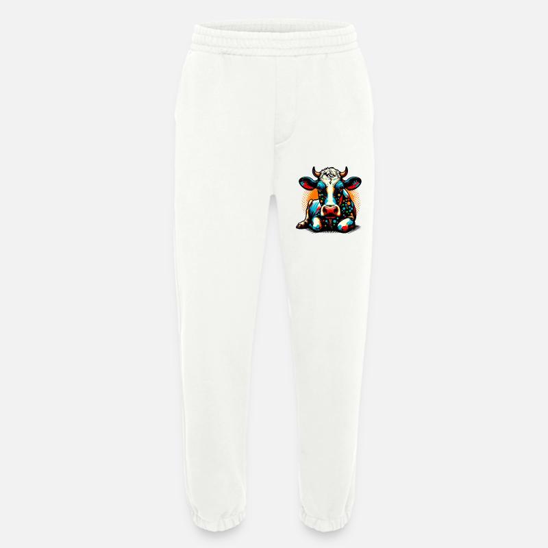 Kuh - Heavyweight Jogginghose - made by SPREAD  - OFF WHITE