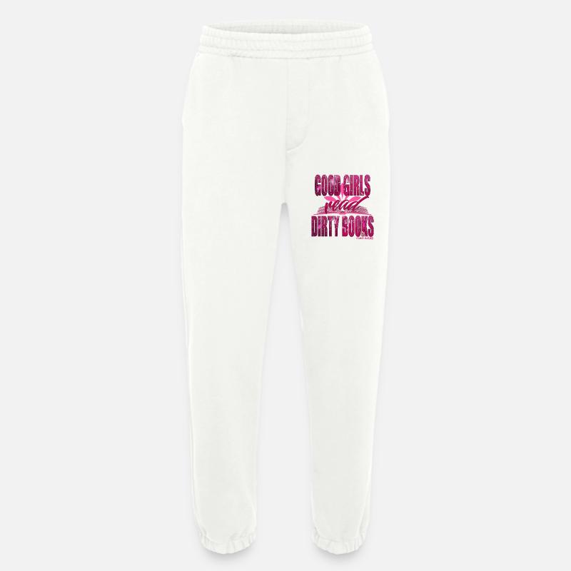GUTE MÄDCHEN LESEN SCHMUTZIGE BÜCHER - Heavyweight Jogginghose - made by SPREAD  - OFF WHITE
