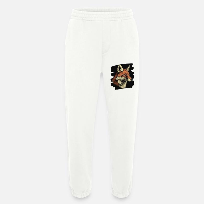 Fox - Heavyweight Jogging Pants - made by SPREAD  - OFF WHITE