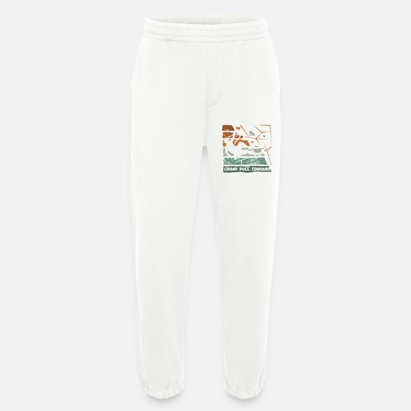 Bouldern – Crimp. Pull. Conquer. - Heavyweight Jogginghose - made by SPREAD  - OFF WHITE