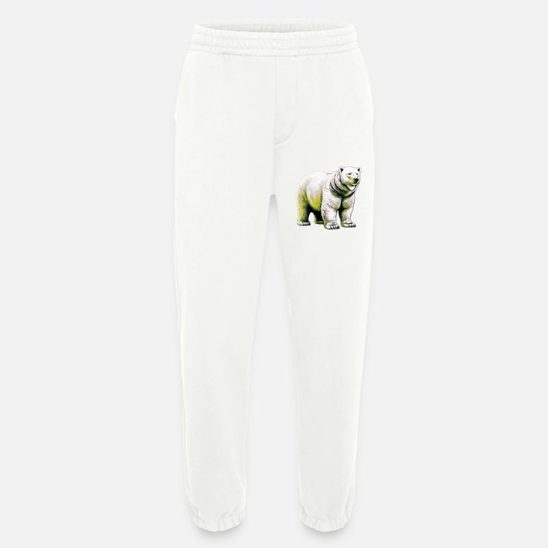 Weißer Eisbär - Heavyweight Jogginghose - made by SPREAD  - OFF WHITE