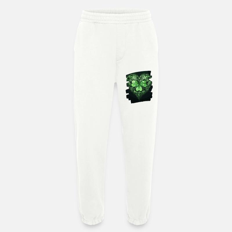 St. Patricks day Kleeblatt Herz - Heavyweight Jogginghose - made by SPREAD - OFF WHITE