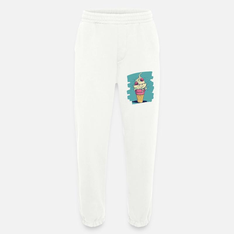 Eiscreme Eis - Heavyweight Jogginghose - made by SPREAD  - OFF WHITE