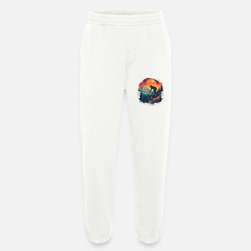 VTT Synthwave - Pantalon de jogging bio épais fabriqué en UE - OFF WHITE