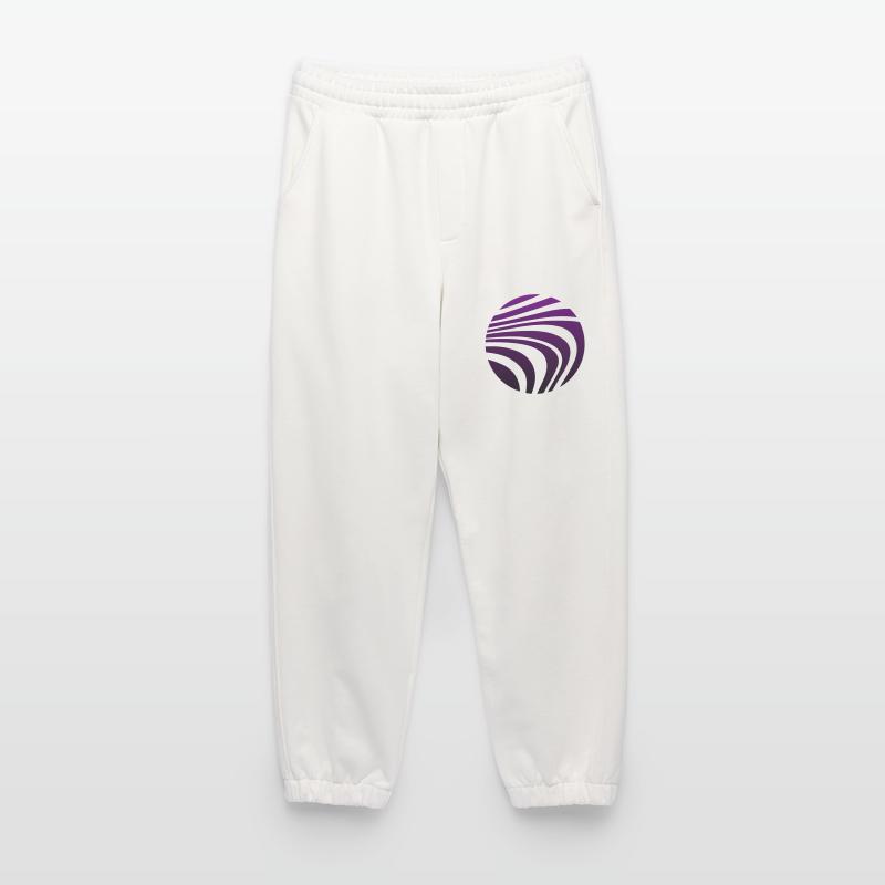 Psychedelic Pattern Violet Gradient Heavyweight Jogging Pants - made by SPREAD 