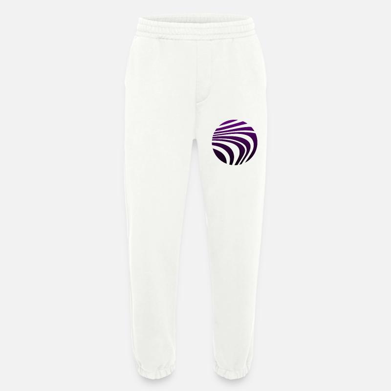 Psychedelic Pattern Violet Gradient - Heavyweight Jogging Pants - made by SPREAD  - OFF WHITE