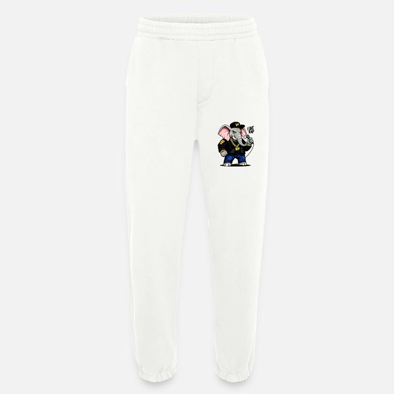 Rapper-Elefant: einzigartiger urbaner Style! - Heavyweight Jogginghose - made by SPREAD  - OFF WHITE