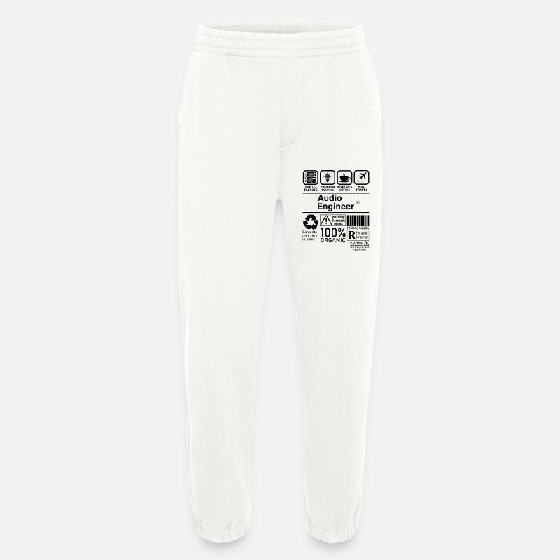 Audio Engineer multi tasking problem solving - Heavyweight Jogging Pants - made by SPREAD  - OFF WHITE