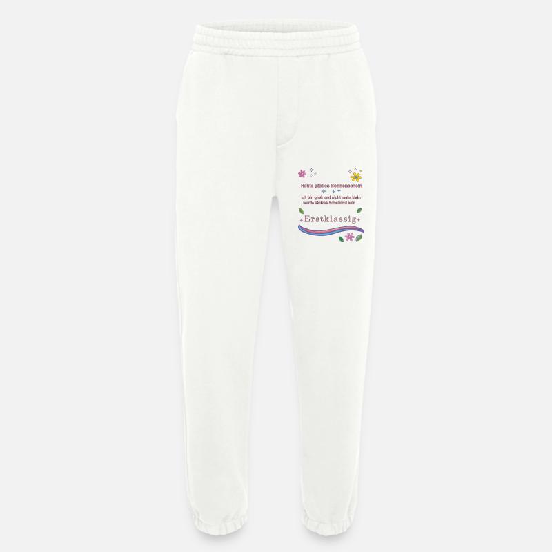 Schulkind Erstklassig - Heavyweight Jogginghose - made by SPREAD - OFF WHITE