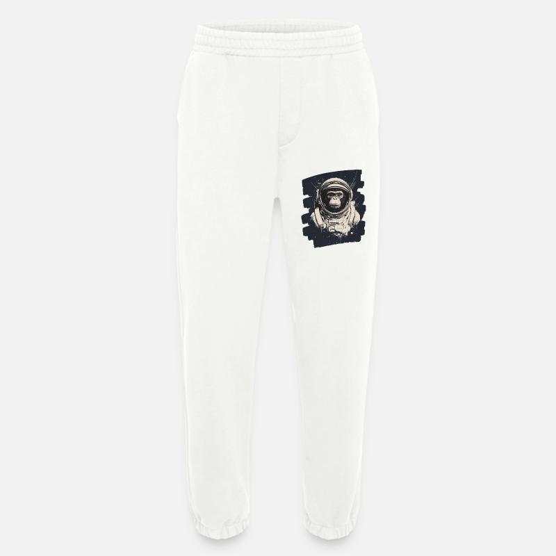 Affe Astronaut - Heavyweight Jogginghose - made by SPREAD  - OFF WHITE