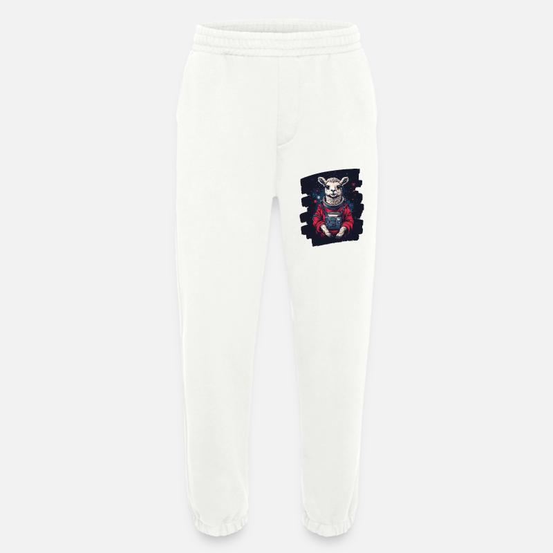 Lama Astronaut - Heavyweight Jogginghose - made by SPREAD  - OFF WHITE