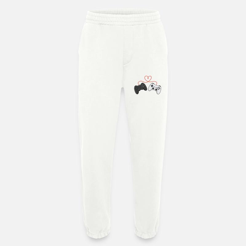 Heartwired Controllers Duo - Heavyweight Jogging Pants - made by SPREAD - OFF WHITE