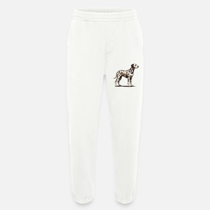 Dalmate - Pantalon de jogging bio épais fabriqué en UE - OFF WHITE