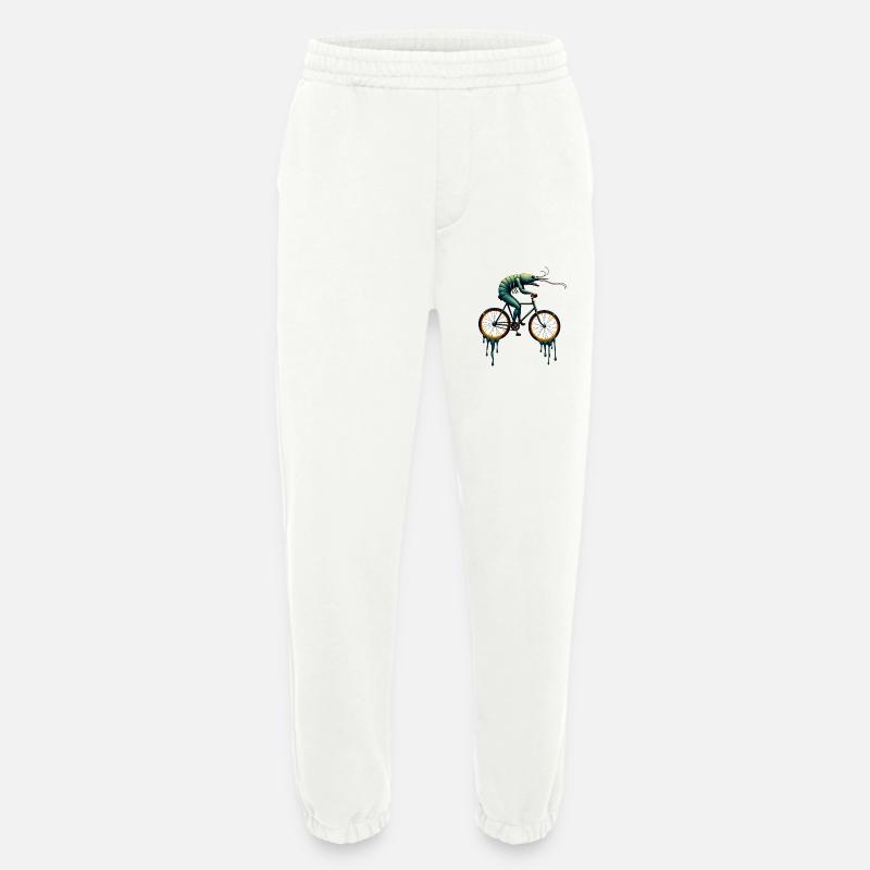 Traumhaftes Radsport-Krustentier - Heavyweight Jogginghose - made by SPREAD - OFF WHITE