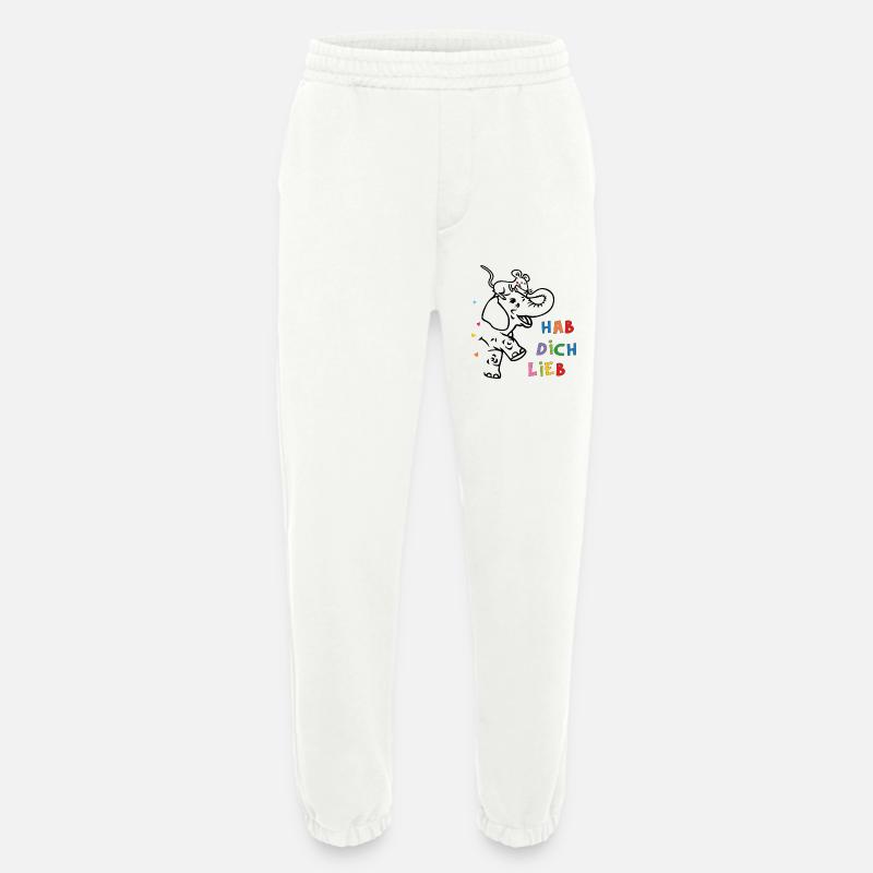 Elefant und Maus - Heavyweight Jogginghose - made by SPREAD  - OFF WHITE