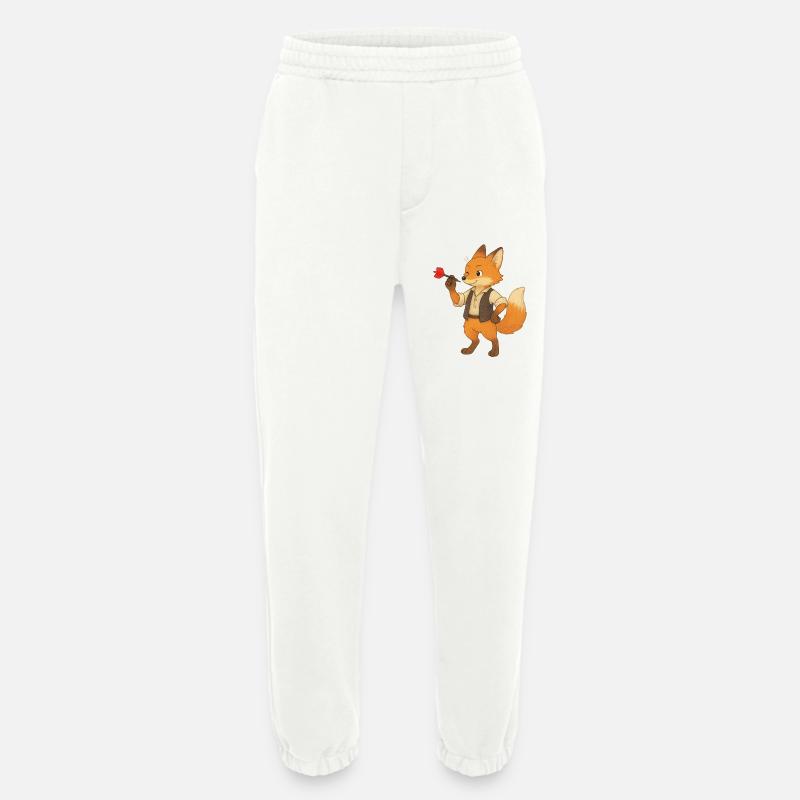 Fuchs beim Darten - Heavyweight Jogginghose - made by SPREAD  - OFF WHITE