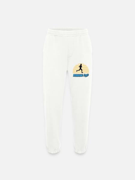 Running dad - Pantalon de jogging bio épais fabriqué en UE - OFF WHITE